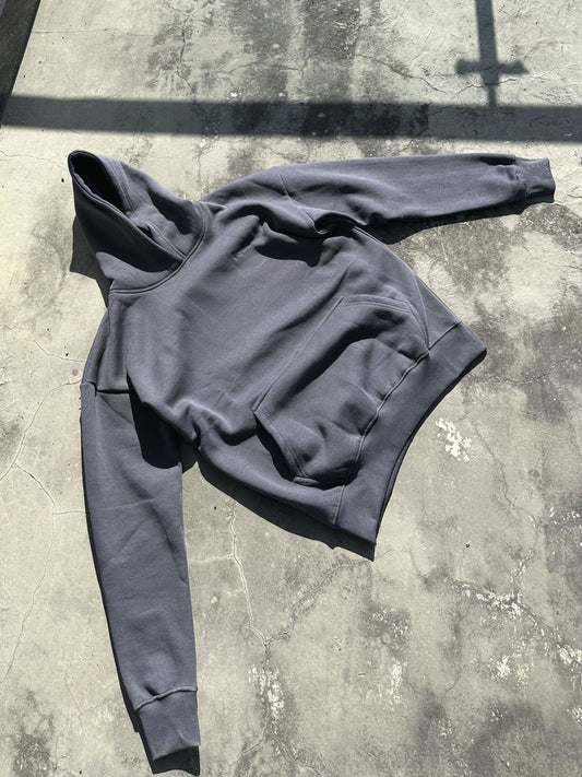 Kanye fit Basic logo Relaxed hoodie (ASHGREY) - Psychic wear